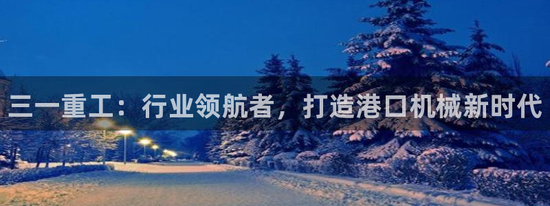 辉达娱乐多少年：三一重工：行业领航者，打造港口机械新时代