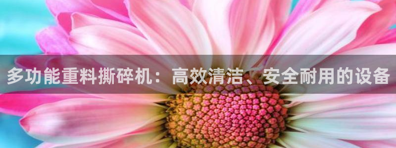 辉达平台娱乐怎么样：多功能重料撕碎机：高效清洁、安全耐用的设