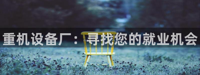 正规辉达娱乐在线游戏：重机设备厂：寻找您的就业机会