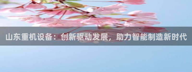 辉达娱乐时时彩平台：山东重机设备：创新驱动发展，助力智能制造