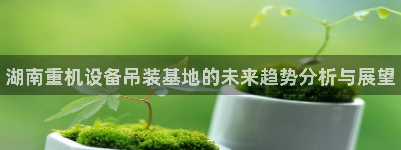信誉辉达娱乐官方网址：湖南重机设备吊装基地的未来趋势分析与展