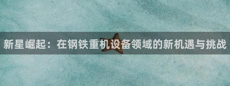 辉达娱乐重庆时时彩：新星崛起：在钢铁重机设备领域的新机遇与挑